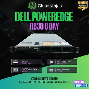 Dell PowerEdge R630 8 Bay SFF 2x E5-2699AV4 384GB DDR4 2133MT/s SSD H730 Server - Picture 1 of 6