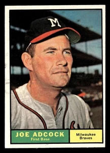 1961 Topps JOE ADCOCK #245 EX Milwaukee Braves - Bild 1 von 2
