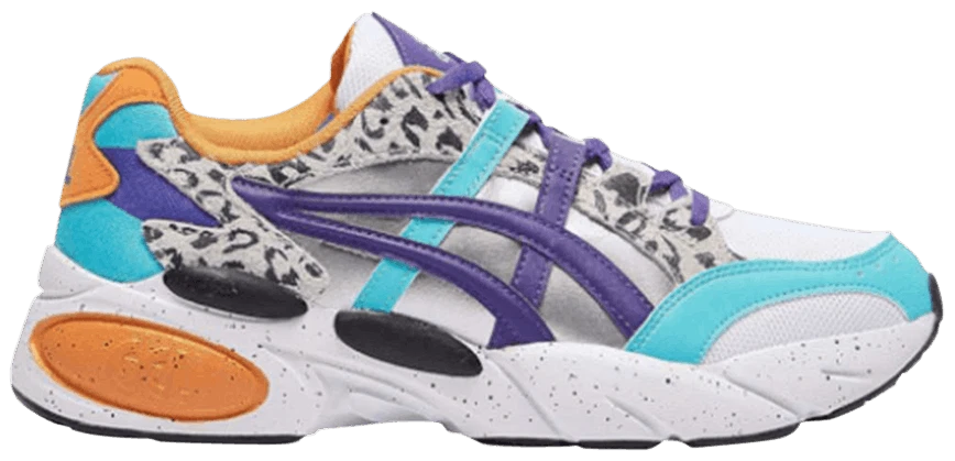 Men's Asics Gel BND "Zebra Print" Athletic Fashion Sneakers 1021A248 100 - Image 1 of 1