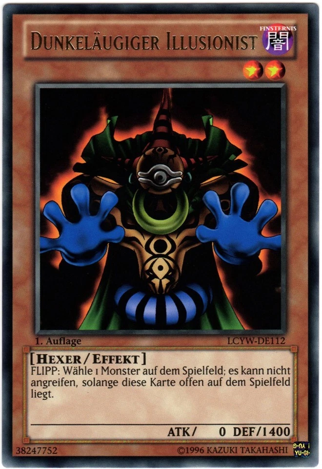 Yu-Gi-Oh! LCYW-DE112 Dunkeläugiger Illusionist 1. Auflage Sleeve & Toploader NM - Bild 1 von 1