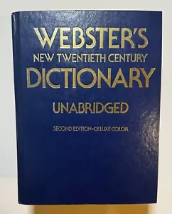 Webster New Twentieth Century Dictionary Unabridged 2nd Edition Color 1983 - Picture 1 of 15