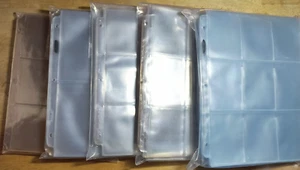 9/8/4 Pocket Used Card Pages for Sports Cards 300 CT - Ultra Pro/BCW/ETC - Picture 1 of 2