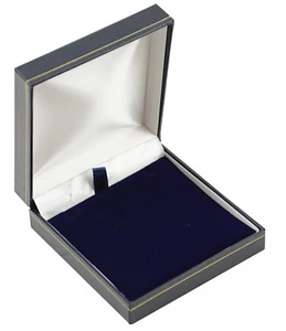 10 x Blue Leatherette Pendant Universal Jewellery Boxes - Jewellers Gift Boxes - Picture 1 of 2