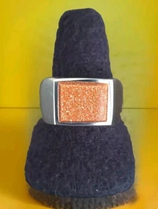 Anillo Erick's Plata Esterlina Piedra Arenisca Hombre Taxco.925 Talla 12 - Imagen 1 de 10