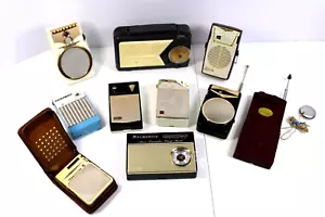 VINTAGE OLD ANTIQUE VERY NICE TRANSISTOR RADIOS BLOWOUT SALE ALL FOR ONE PRICE - Picture 1 of 10