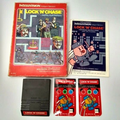 Intellivision Lock 'N' Chase CIB Data East 1982 VTG Video Game CLEANED & TESTED - Image 1 of 4