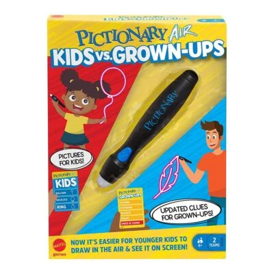 Mattel GYH79 - Pictionary Air - Klein gegen Groß - Zeichenspiel, Stift - Bild 1 von 3