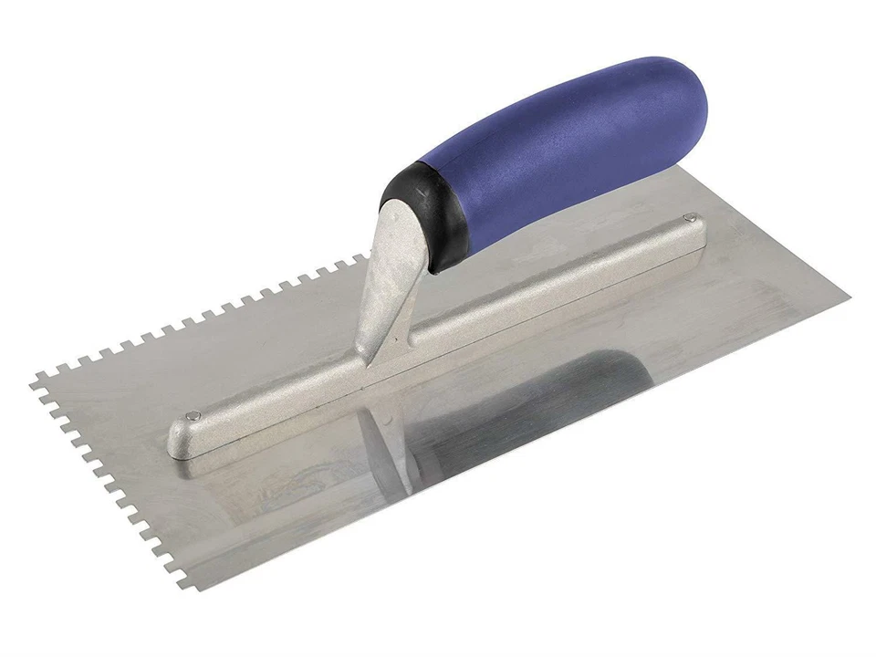 VITREX 11" Stainless Steel 4mm Square Notch/Notched Adhesive Tile Trowel,102970 - Image 1 of 1