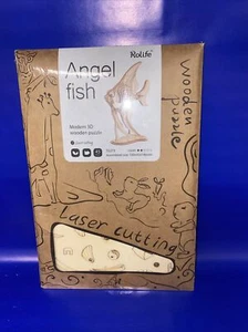 Rolife Angel Fish 3D Rompecabezas de madera Juguete Artesanía Kits Corte Láser - Imagen 1 de 6