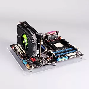 MATX PC Open Transparent Acrylic Frame Test Bench Motherboard Overclock Computer - Picture 1 of 7