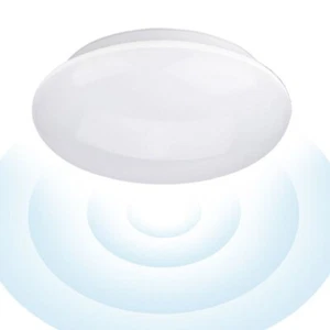 Radar Motion Sensor SMART Dimmable Dusk to Down Indoor Outdoor Ceiling LED Light - Picture 1 of 10