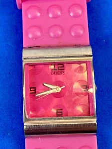 Women's Guess Pink Vintage Girlie Quartz Watch Fresh Battery, Working Well! - Picture 1 of 9