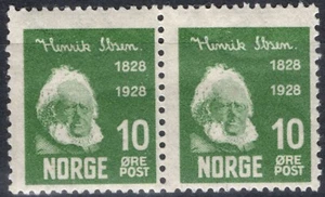 2023 Norway 1928, NK 159, Pair Ibsen, MNH, MI 136, SC #131. - Picture 1 of 1