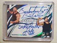 2022 Panini Immaculate WWE Dual Auto The Bushwhackers Butch & Luke PLATINUM 1/1