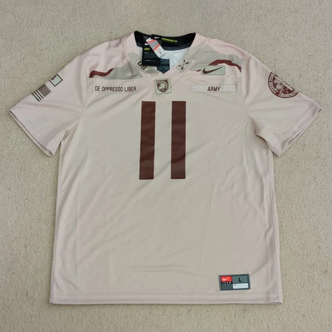 Nike Army Black Knights Men's Football Jersey Tan Camo Size Large DB2986-292 NWT Cover