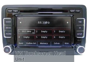 VW Golf MK6 RCD 510 Touchscreen 6 CD Changer Radio + Code Warranty Premium Parts - Picture 1 of 14