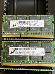 (Lot of 2) Micron MT16JSF25664HZ-1G1D1 & 1G1F1, 2GB 2RX8 PC3-8500S-7-10-F1, DDR3 - Picture 1 of 4
