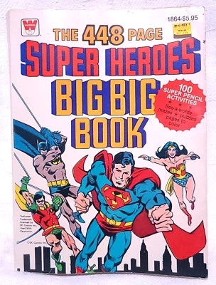 The 448 Page Super Heroes Big Big Book 1980 Coloring Activities Puzzles - Image 1 of 4
