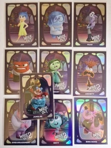 Juego completo de insertos de adentro hacia afuera Topps cromados 2024 de Disney HQ-1 a HQ-10 casi nuevo/como nuevo - Imagen 1 de 2