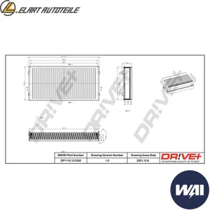 FILTER INNENRAUMLUFT DP1110.12.0350 FÜR BMW X6/F16/F86/E71/E72 X5/F15/F85/E70 - Picture 1 of 8