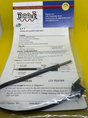 Digitrax LT1 - Decoder and LocoNet Cable Tester - MultiScale - BRAND NEW - Image 1 of 3