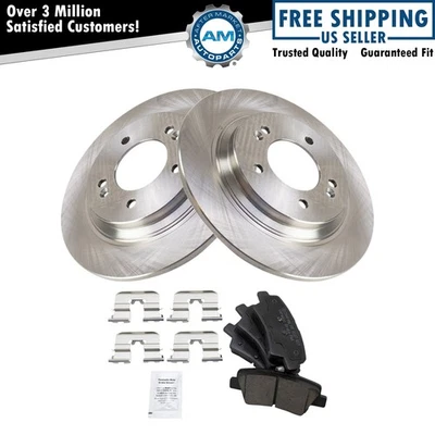 Rear Brake Pad & Rotor Kit Ceramic Fits 2014-2016 Kia Optima 2014-2016 Cadenza - Image 1 of 4