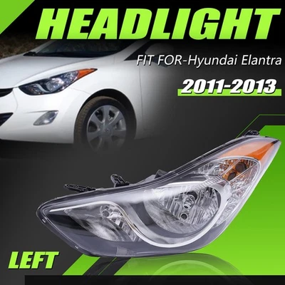 For Hyundai Elantra 2011-2013 Headlamp Headlight Assembly Replacement Halogen LH Foto 1 de 4