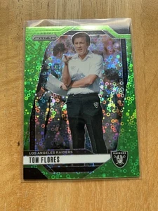 Tom Flores 2024 Panini Prizm #156 No Huddle Neon Green Prizm /10 - Raiders - Picture 1 of 2