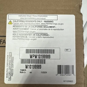 New OEM Whirlpool Washing Machine Timer WPW10199989 - Picture 1 of 4