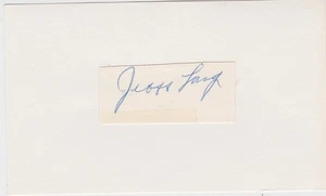 SIGNED 3x5 INDEX CARD OF JEOFF LONG! GREAT AUTOGRAPH! - Picture 1 of 1