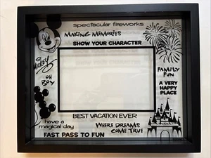 Disney Parks Glass Mickey “Making Memories Best Vacation Ever” Picture Frame - Picture 1 of 11