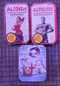 NUEVO/SELLADO ~ LATAS ALTOIDES (X3) EDICIÓN LIMITADA ~ HOMBRE FUERTE/SINDY/OSO DE COCA COLA - Imagen 1 de 2