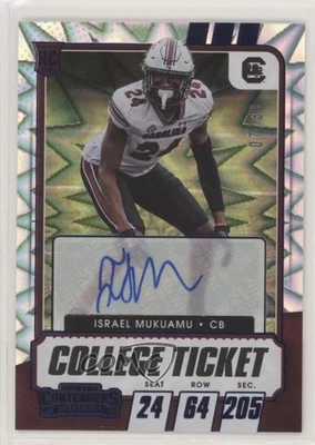 2021 Contenders Draft Picks College Ticket /39 Israel Mukuamu Rookie Auto RC - Image 1 of 2