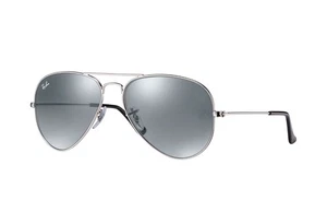 Ray Ban Sonnenbrille Aviator Metal RB3025 W3277 silber mit grauem Spiegel 58 mm - Bild 1 von 7