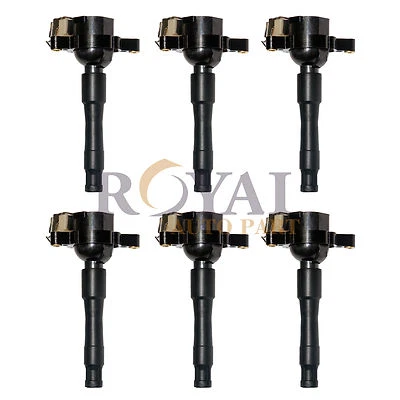6 Ignition Coils on Plug Pack For BMW 323Ci 323i 325Ci 2.5L L6 M3 M5 X5 UF354 - Image 1 of 4