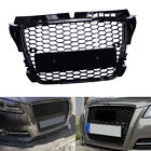 Rs Style Black Honeycomb Mesh Front Bumper Grille For Audi A3 8p S3 Rs3 2008-12