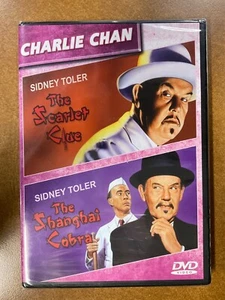Charlie Chan Double Feature Scarlet Clue / Shanghai Cobra *NEW* DVD Sidney Toler - Picture 1 of 2