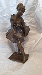 ballerina in bronzo (firmata come da foto) - Foto 1 di 9