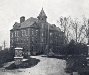Huntington College Indiana Verwaltungsgebäude Vintage Postkarte - Bild 1 von 3