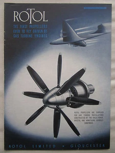 8/1946 PUB ROTOL PROPELLERS ROLLS-ROYCE BRISTOL ARMSTRONG ENGINES ORIGINAL AD - Imagen 1 de 1