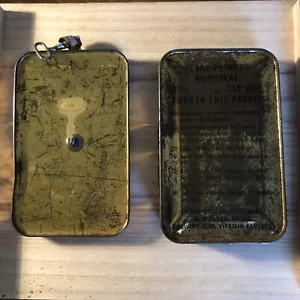 Vintage Food Packet Survival Military ST-5 Ration EMPTY Tin 1957 - Picture 1 of 2