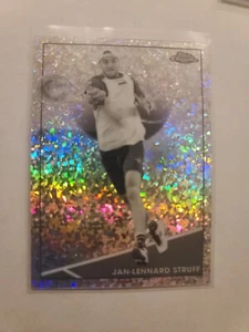 2021 Topps Chrome Tennis Jan-Lennard Struff #39 B & W Mini-Diamond Refractor - Picture 1 of 2