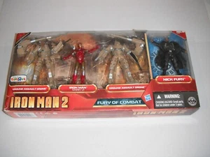 2010 Marvel Iron Man 2 Movie Fury of Combat Mark VI Ground Drone Toys R Us Box - Picture 1 of 19