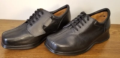 Oxford informales Kumfs de cuero negro con cordones con cierre de gancho y bucle para mujer talla 7 M Foto 1 de 4