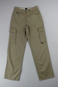 Tommy Hilfiger Jeans Mens 31x34 Beige Cargo Logo Patch Y2K NEW - Picture 1 of 20