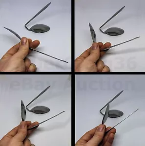 Cuchara Inclinarse Magia Truco Doblar Metal Como Psychic Mente Bender Uri Geller - Picture 1 of 6