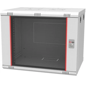 Armoire réseau 9U 19" pouces armoire serveur avec porte en verre de sécurité boîtier mural - Photo 1/7