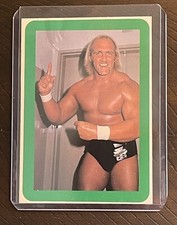Hulk Hogan　FLAME/Green　 1982 BBM  Pro-Wrestling Magazine Card Japan RC Rookie