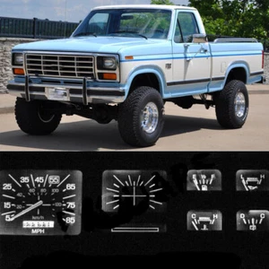 Gauge Cluster LED Dash Kit 6000K White For Ford 80-86 F100 F150 F250 F350 Truck - Foto 1 di 3