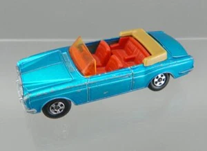 Vintage 1969 Matchbox Superfast #69 Diecast Blue Rolls Royce Silver Shadow Coupe - Picture 1 of 6